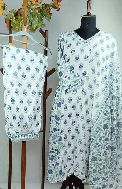 White Casual Wear Frock