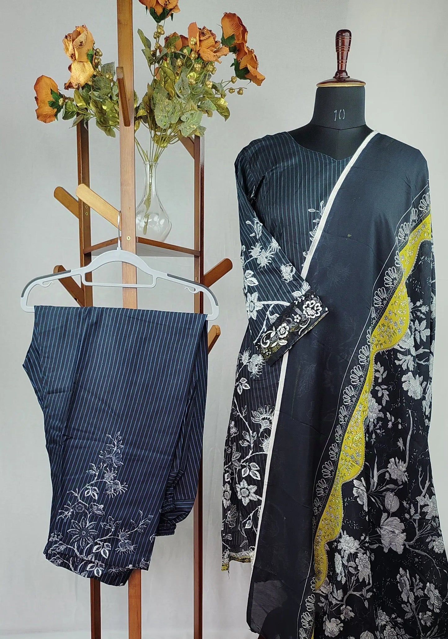 Black Pakistani Embroidered Casual Wear