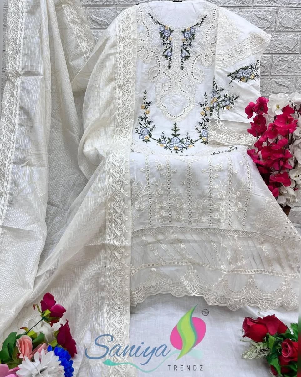 White Pakistani Heavy Embroidered Dress Material Modest Fashions White Pakistani Heavy Embroidered Dress Material Modest Fashions